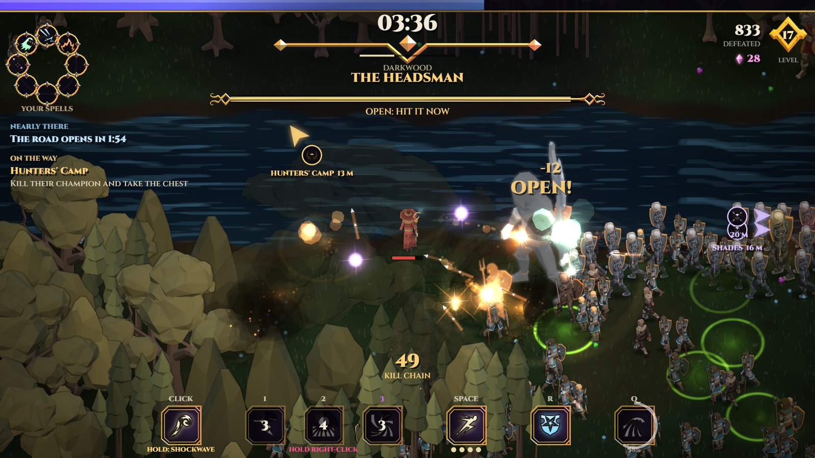 The Headsman, open to a counterattack