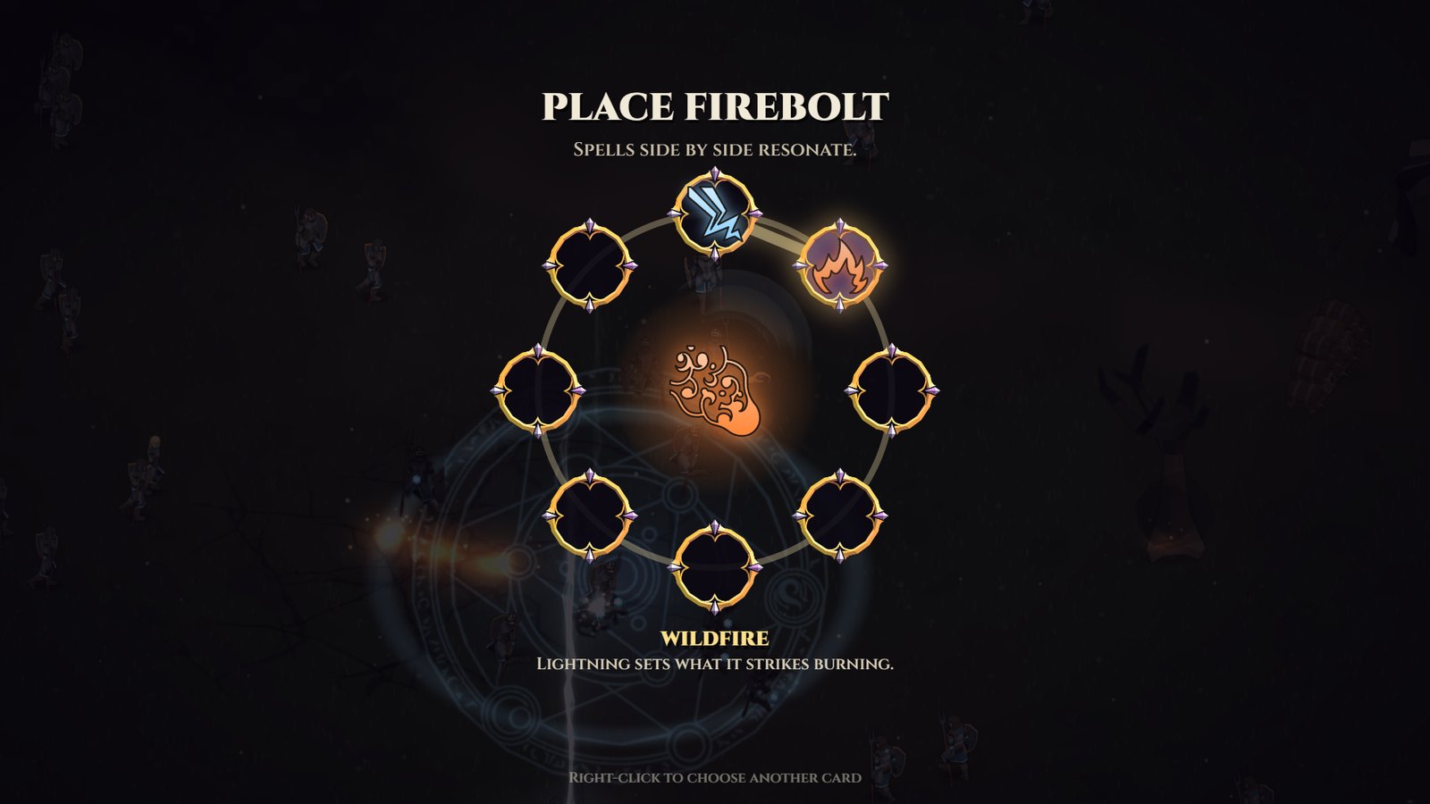 Placing a spell on the Spell Ring